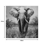 Canvas painting Elepho Inart 100x3x100cm - Слика 2