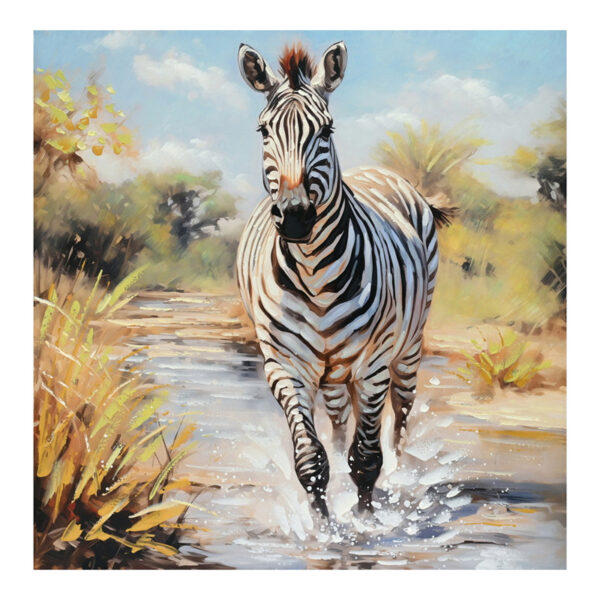 Canvas painting Zebrero Inart 100x3x100cm