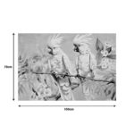 Canvas painting Parote Ι Inart 100x3x70cm - Image 2