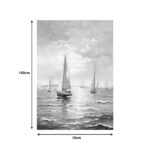 Canvas painting Sailsy I Inart 70x3x100cm - Image 2