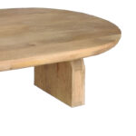 Kane Inart coffee table solid acacia wood in natural color 110x72x38cm - Image 3