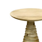 Side table Souler Inart natural solid mango wood D38x56cm - Слика 2