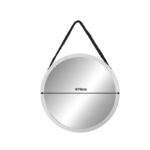 Hanging mirror Hangie Inart silver-black pp D76x3cm - Image 2