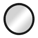 Мебел за огледало Inart црна pp D60x3.5cm
