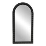 Mirror Pavlova Inart black pp 42x3.5x81cm