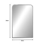 Mirror Classy Inart gold aluminum 50x2.5x80cm - Image 2