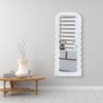Mirror Maraya Inart white PP 46x3.2x110cm - Image 2
