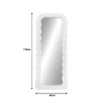 Mirror Maraya Inart white PP 46x3.2x110cm - Image 3