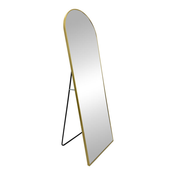 Mirror Lorens Inart aluminum in gold  color 46x40x150cm