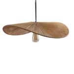 Ceiling light Haris Inart E27 rope in brown colorD60x12.5cm - Слика 2