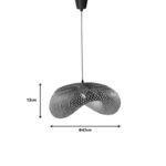 Ceiling light Lighty Inart E27 natural bamboo D42χ13cm - Слика 3