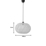 Ceiling light Universe Inart E27 natural bamboo D38χ31cm - Image 3