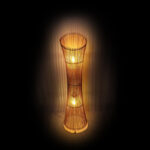 Floor lamp Gion Inart E27 bamboo in natural color D29.5x118cm - Image 2