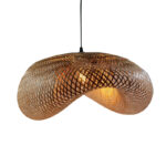 Ceiling light Bobon Inart E27 natural bamboo D76x22cm - Image 2