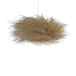 Ceiling light Tradel Inart E27 rattan in natural color D53χ19cm