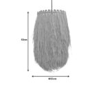 Ceiling light Dreco Inart E27 rattan in natural color D32χ52cm - Слика 3