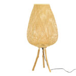 Подна ламба Vazel Inart E27 бамбус во природна боја D46χ94цм