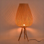 Floor lamp Vazel Inart E27 bamboo in natural color D38χ83.5cm - Image 2