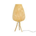 Подна ламба Vazel Inart E27 бамбус во природна боја D38χ83.5цм