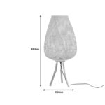 Floor lamp Vazel Inart E27 bamboo in natural color D38χ83.5cm - Image 3