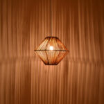 Ceiling light Palmo Inart E27 rope in natural color D40x32cm - Слика 2