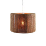 Ceiling light Sento Inart E27 rope in natural color D40χ20cm - Image 2