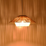Ceiling light Jarpie Inart E27 rope in natural color D49.5χ20cm - Слика 2