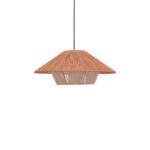 Таванска светилка Jarpie Inart E27 со јаже во природна боја D49.5χ20цм