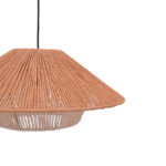 Ceiling light Jarpie Inart E27 rope in natural color D49.5χ20cm - Слика 3