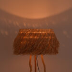 Floor lamp Herfo Inart E27 rattan in natural color D60χ135cm - Image 2