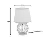 Table lamp Tabel Inart E27 bamboo in natural color D26χ39cm - Слика 3