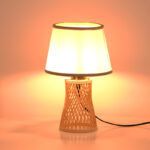 Table lamp Kaldro Inart E27 bamboo in natural color D24χ37cm - Слика 2