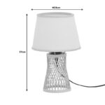 Table lamp Kaldro Inart E27 bamboo in natural color D24χ37cm - Слика 3