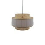 Ceiling light Certy Inart E27 bamboo in natural color D50χ33cm