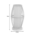 Table lamp Werek Inart E27 bamboo in natural color D18χ33cm - Слика 3