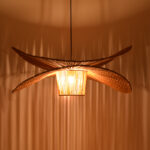 Ceiling light Flibo Inart E27 bamboo in natural color D70χ26cm - Слика 2