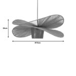 Ceiling light Flibo Inart E27 bamboo in natural color D70χ26cm - Слика 3