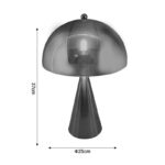Table lamp Illumna Inart E27 gold metal-glass D25x37cm - Слика 2