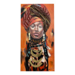 Paining on canvas Afro 3D Inart 70x3x140cm