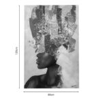 Paining on canvas Drenia I Inart 80x3x120cm - Image 2