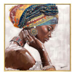 Painting on canvas Jalo Inart with frame 80x3.5x80cm