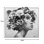 Painting on canvas Mavare Inart with frame 100x3.5x100cm - Слика 2