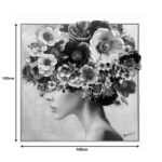 Painting on canvas Mavare Ι Inart with frame 100x3.5x100cm - Слика 2