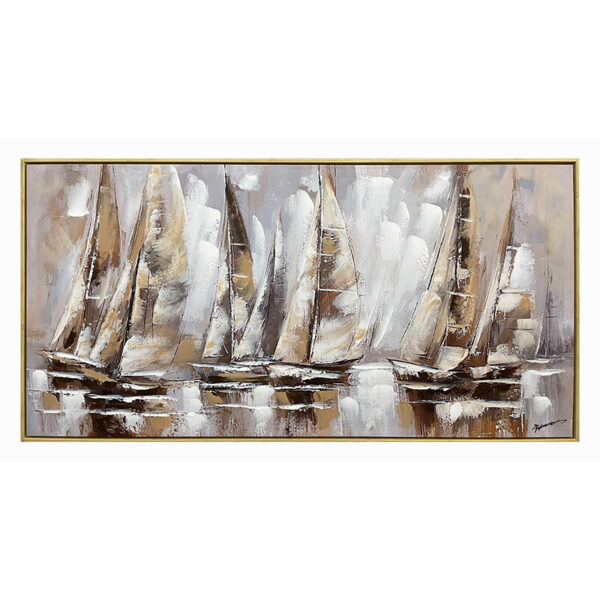 Painting on canvas Yelkan Ι Inart with frame 120x3.5x60cm