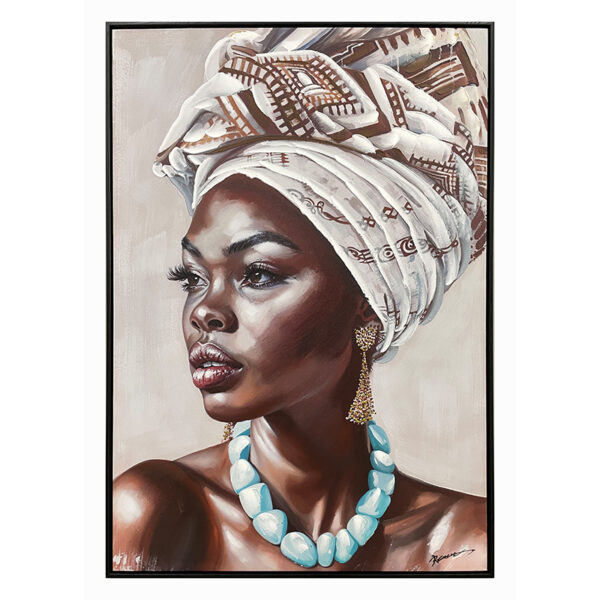 Painting on canvas Zaira Ι Inart with frame 70x3.5x100cm