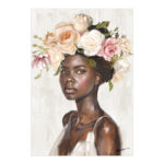 Painting on canvas Fleri Ι Inart 70x3.5x100cm