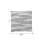 Cushion Morfeus Inart beige-ecru fabric 45x45x2.5cm - Слика 4