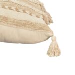 Cushion Labrinth Inart beige-ecru fabric 45x45x2.5cm - Слика 3