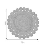 Carpet Voni Inart natural jute D120x1cm - Image 3