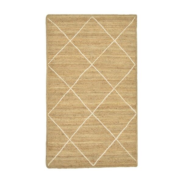 Carpet Strike Inart beige-ecru jute 120x180x1cm